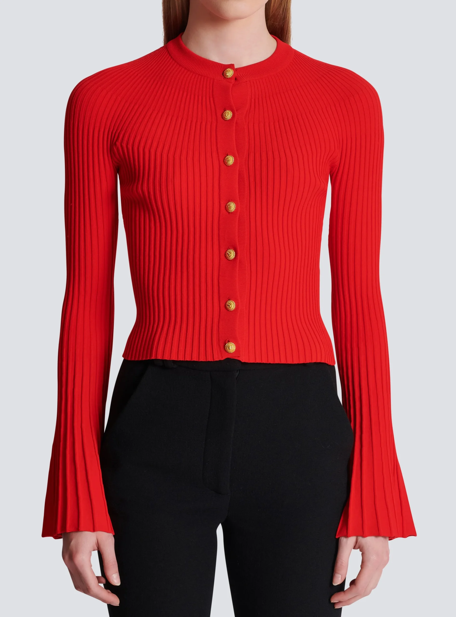 Cheap Pleated Knit Cardigan Women Knitwear
