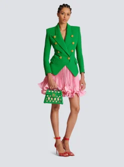 Discount Pleated Skirt With Ruffles Women Skirts
