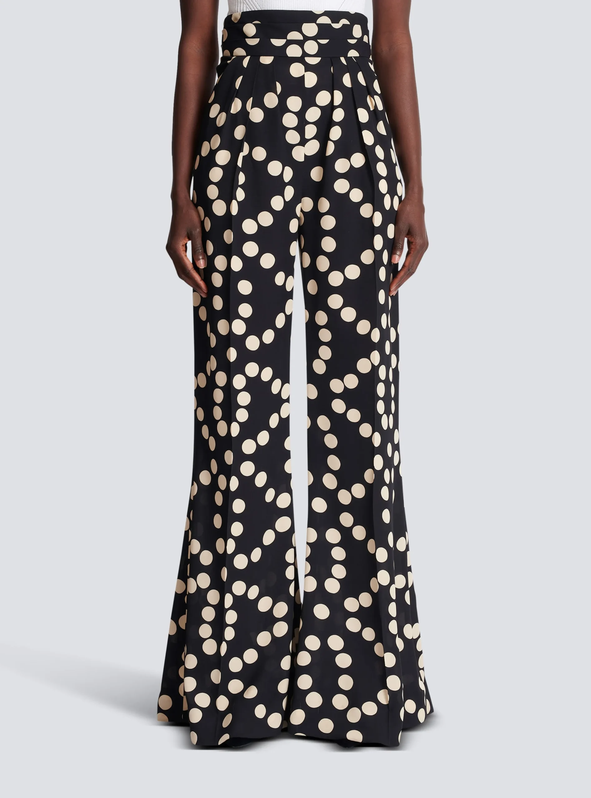 Clearance Polka Dot Wide-leg Trousers Women Trousers And Shorts