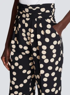 Clearance Polka Dot Wide-leg Trousers Women Trousers And Shorts