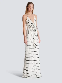 New Polka Dots Printed Maxi Dress Women Dresses