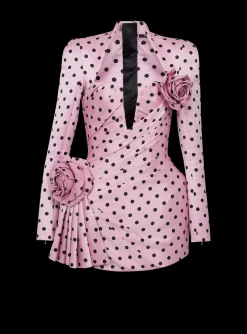 Online Polka Dots Short Printed Dress Women Dresses
