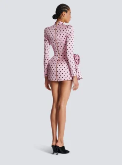 Online Polka Dots Short Printed Dress Women Dresses