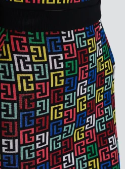 Discount Pop Monogram Knit Skirt Women Skirts
