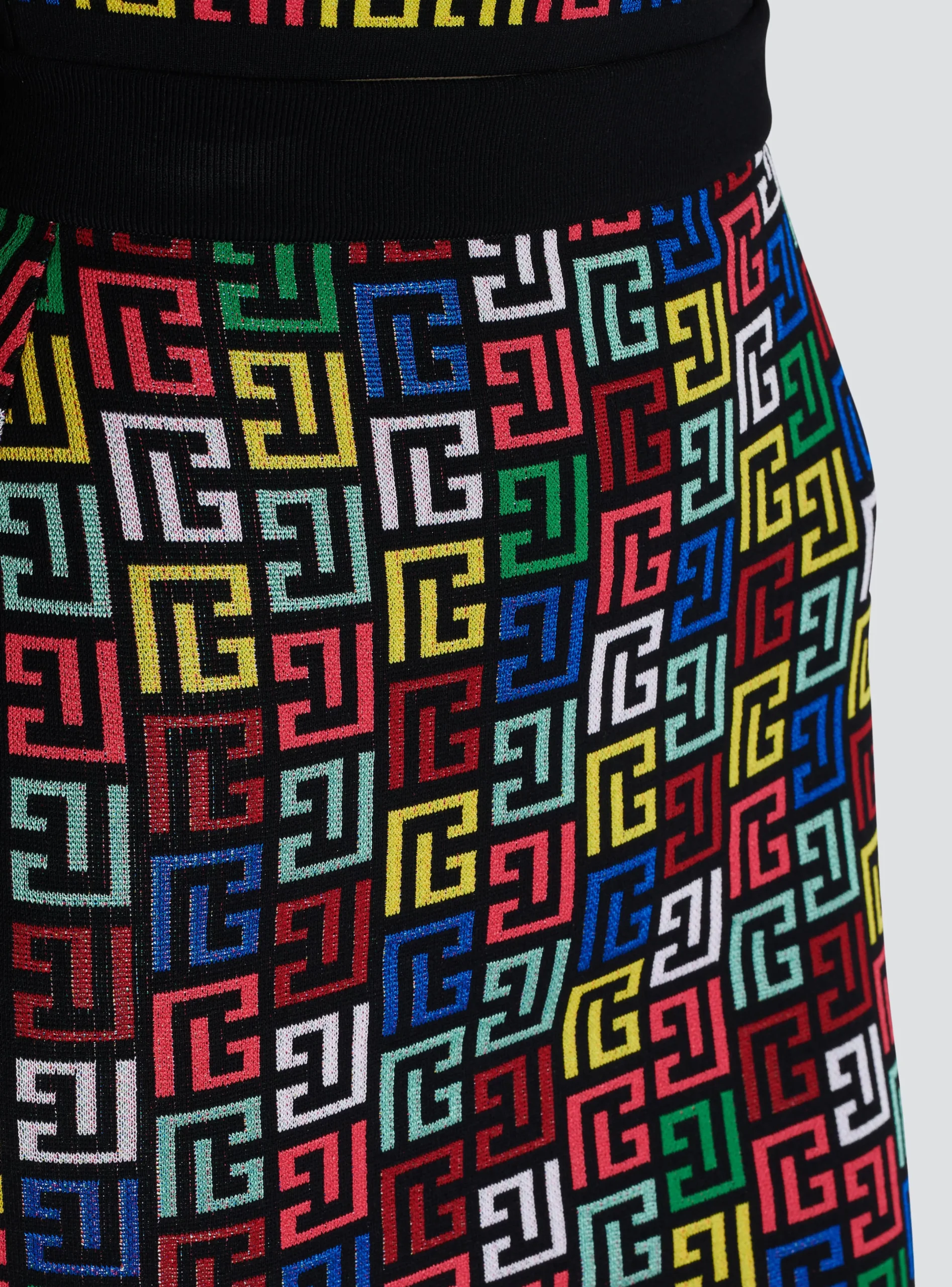 Discount Pop Monogram Knit Skirt Women Skirts