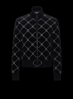 Best Quilted Rhinestone Bomber Jacket Outerwear