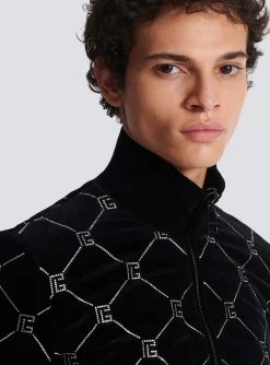 Best Quilted Rhinestone Bomber Jacket Outerwear