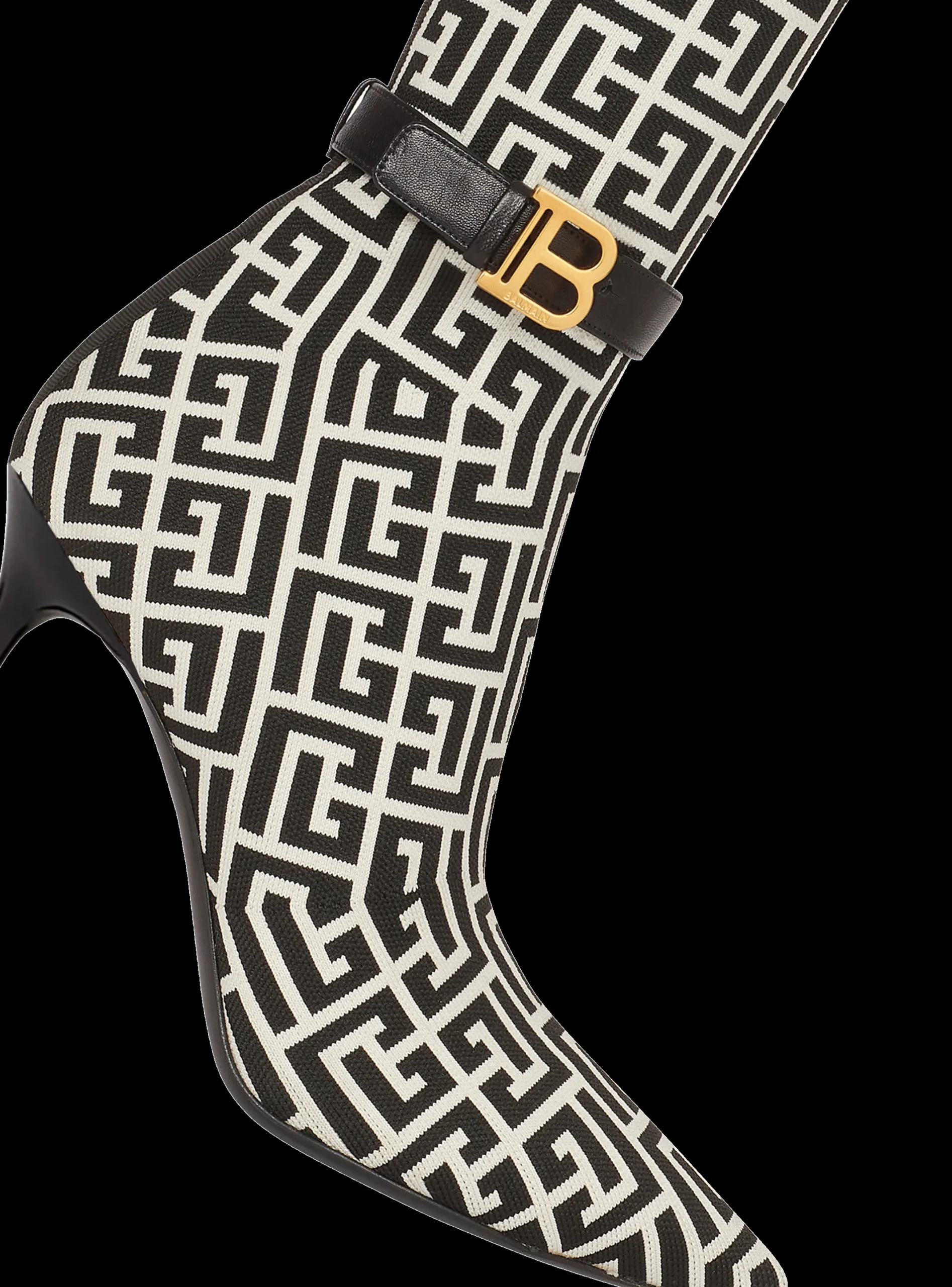Store Raven Monogrammed Knit Thigh-high Boots Women Boots