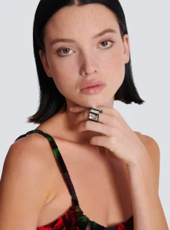 Clearance Resin And Rhinestone Ring Women Fashion Jewelry