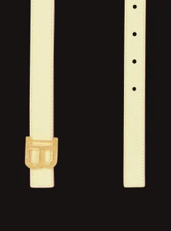 Sale Reversible Smooth Calfskin Leather Skinny B-Belt Women Belts