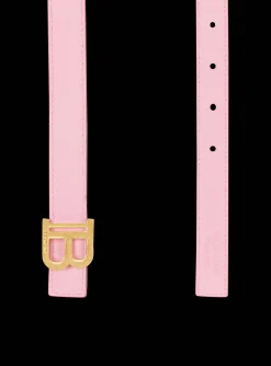 Sale Reversible Smooth Calfskin Leather Skinny B-Belt Women Belts