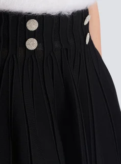Outlet Ribbed Knit Skater Skirt Women Skirts|Knitwear