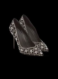 Best Sale Ruby Suede And Crystal Pumps Women High Heels & Pumps