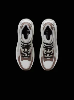 Shop Run-Row Leather And Nylon Trainers Men|Sneakers