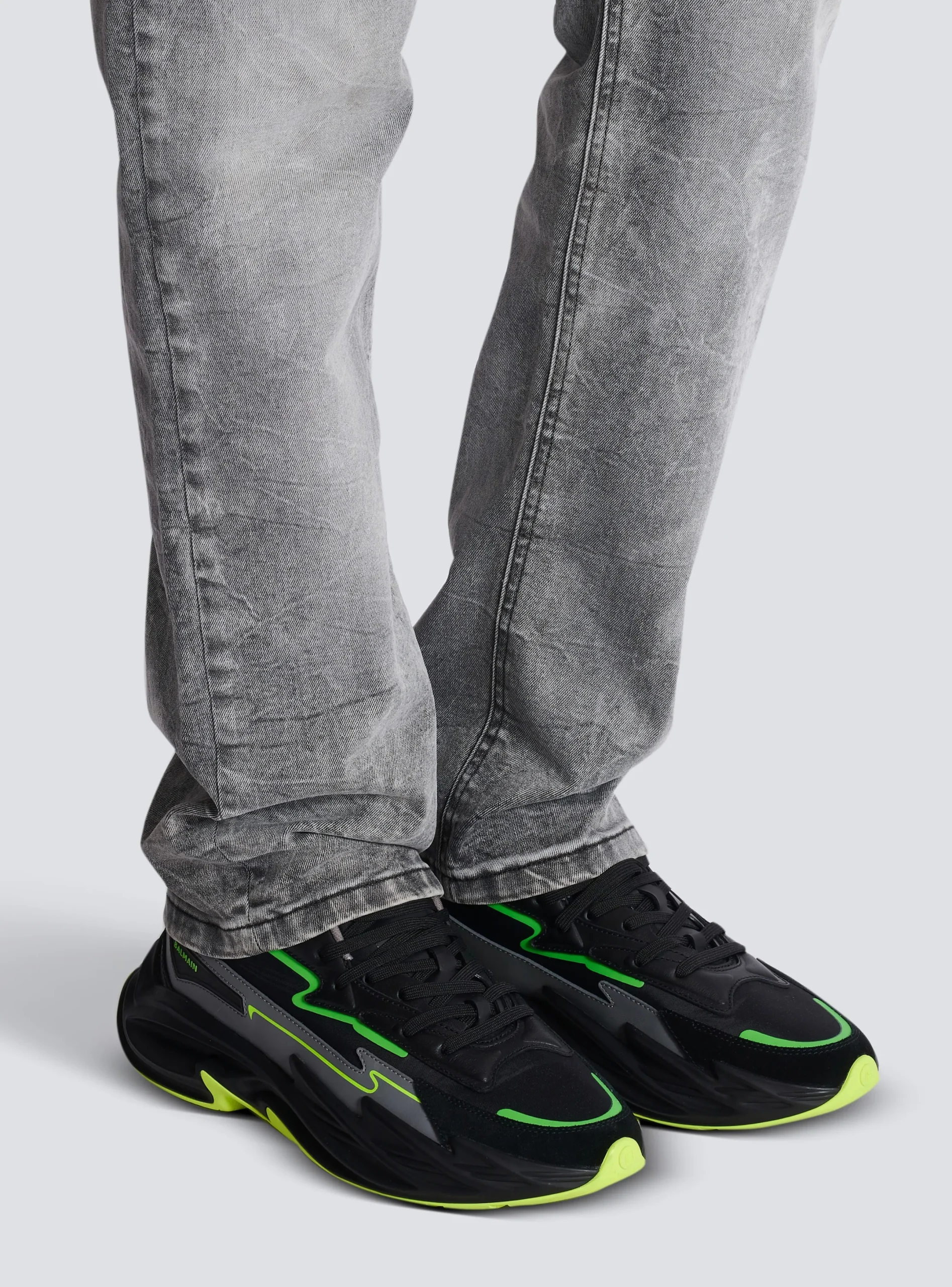 Store Run-Row Leather And Nylon Trainers Run-Row