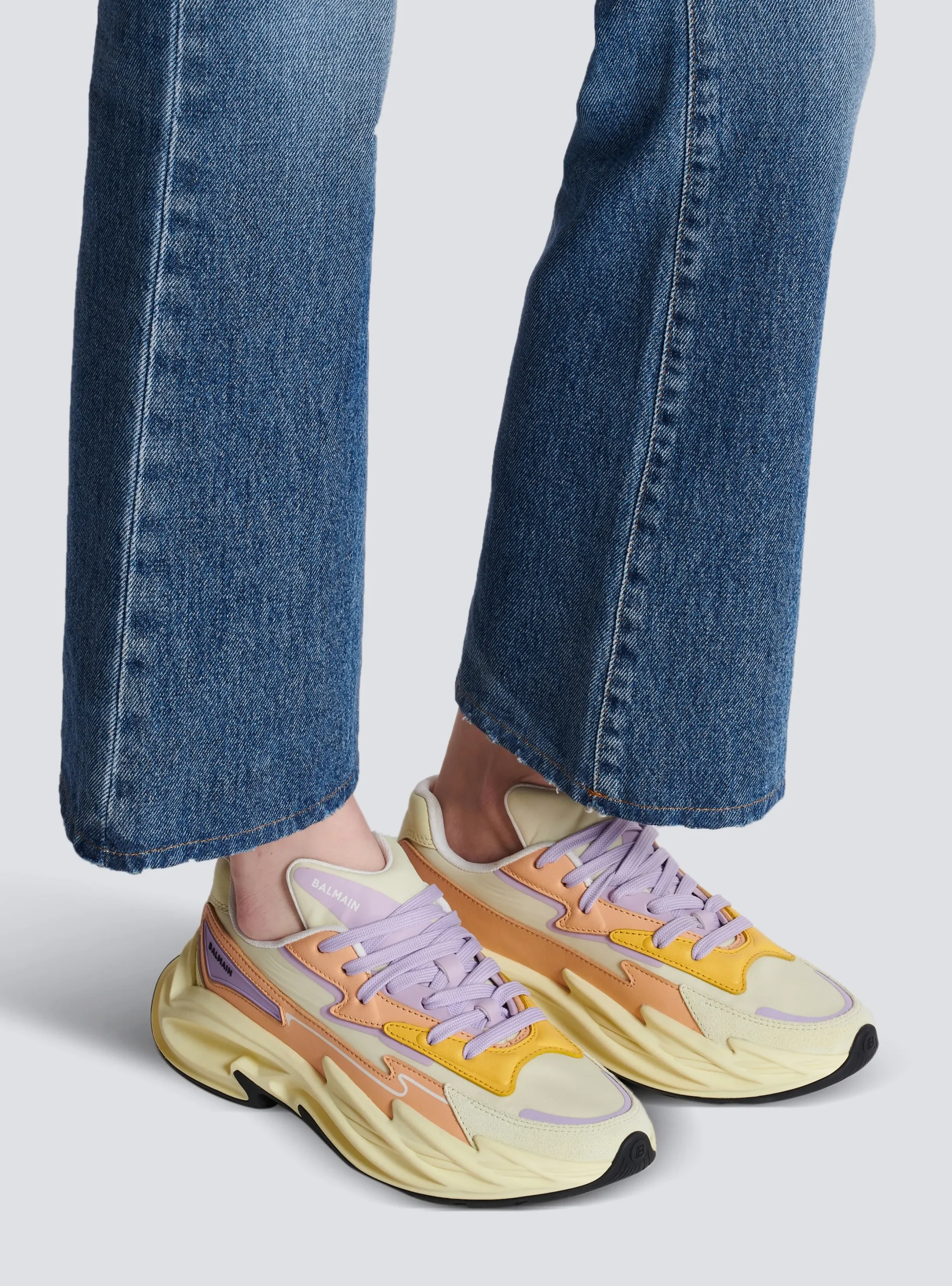 Sale Run-Row Leather And Nylon Trainers Women Women|Sneakers