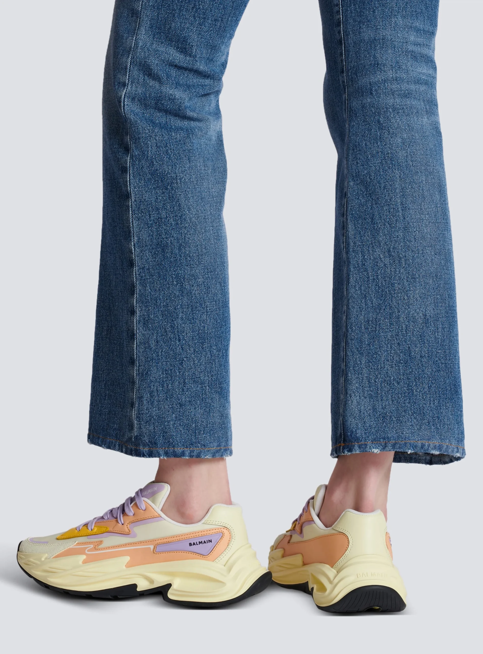 Sale Run-Row Leather And Nylon Trainers Women Women|Sneakers