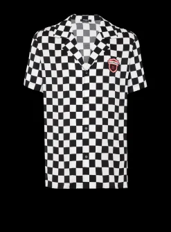 Flash Sale Satin Racing Pyjama Shirt Shirts And Polos