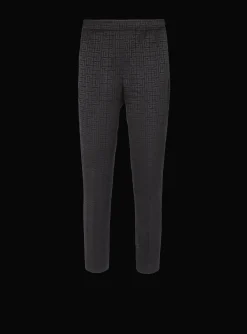 Sale Satin Monogram Jacquard Trousers Trousers And Shorts