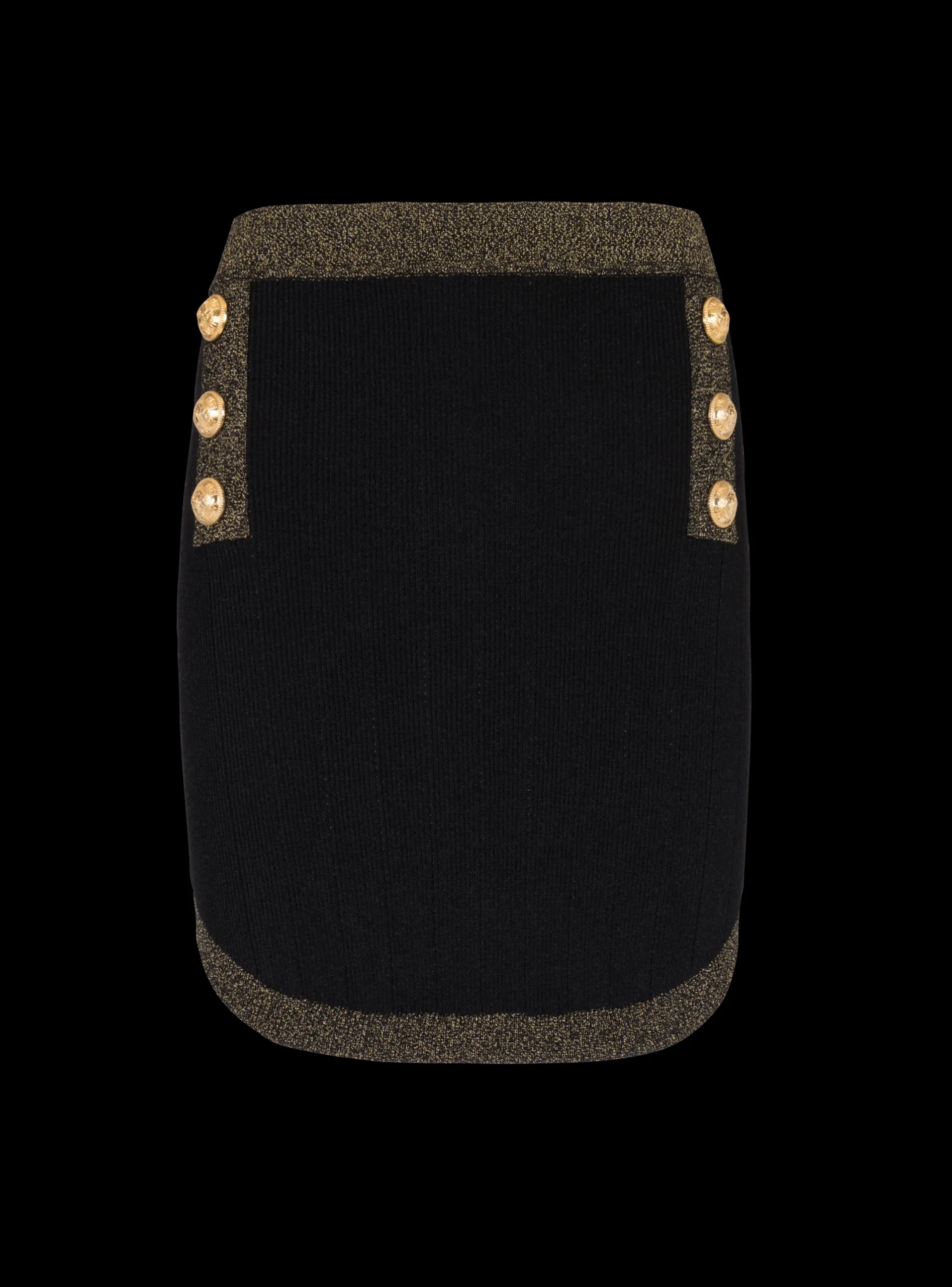 Cheap Short Knit Skirt With Gold Trim Women Skirts|Knitwear