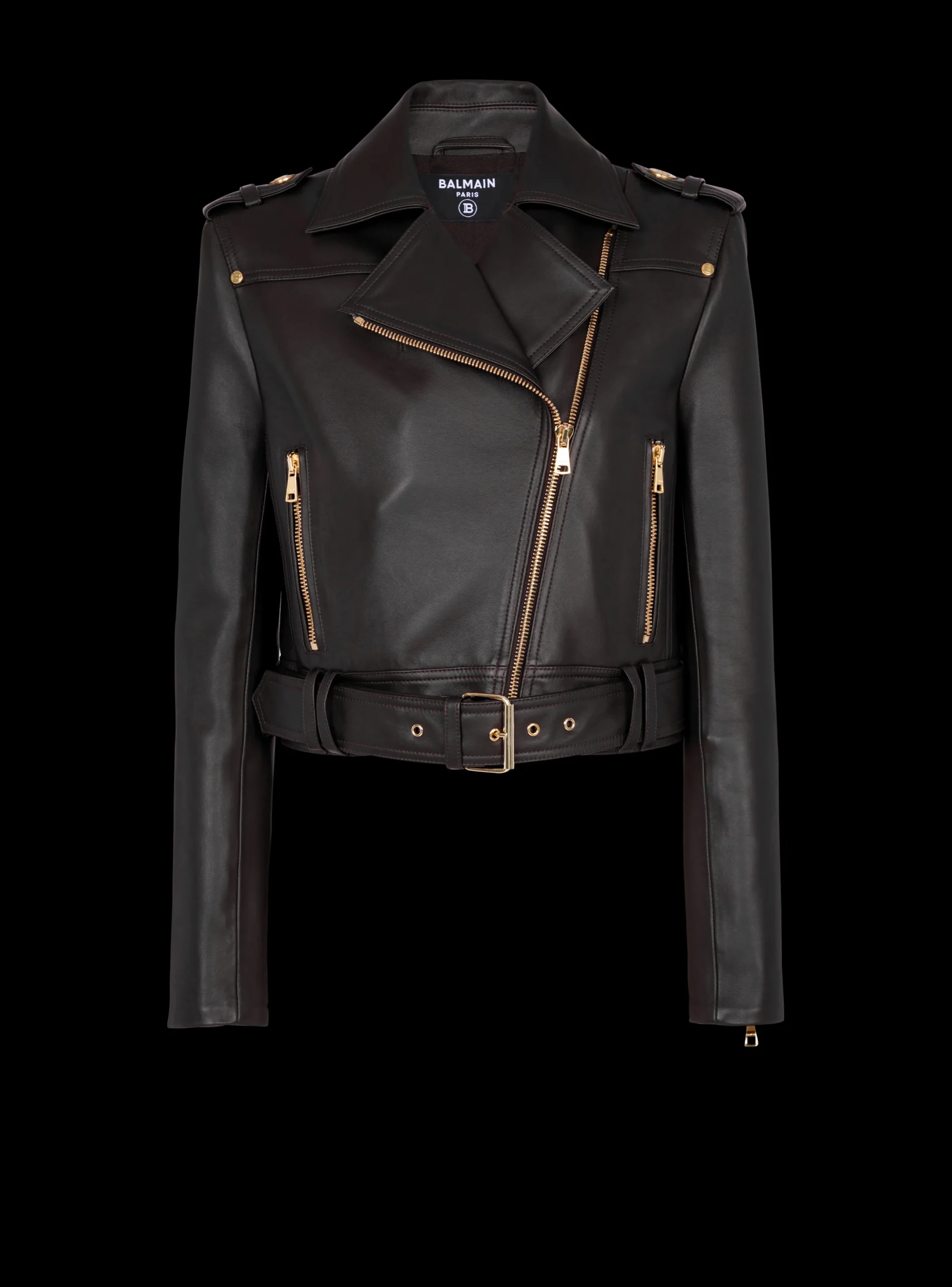 Online Short Leather Biker Jacket Women Outerwear