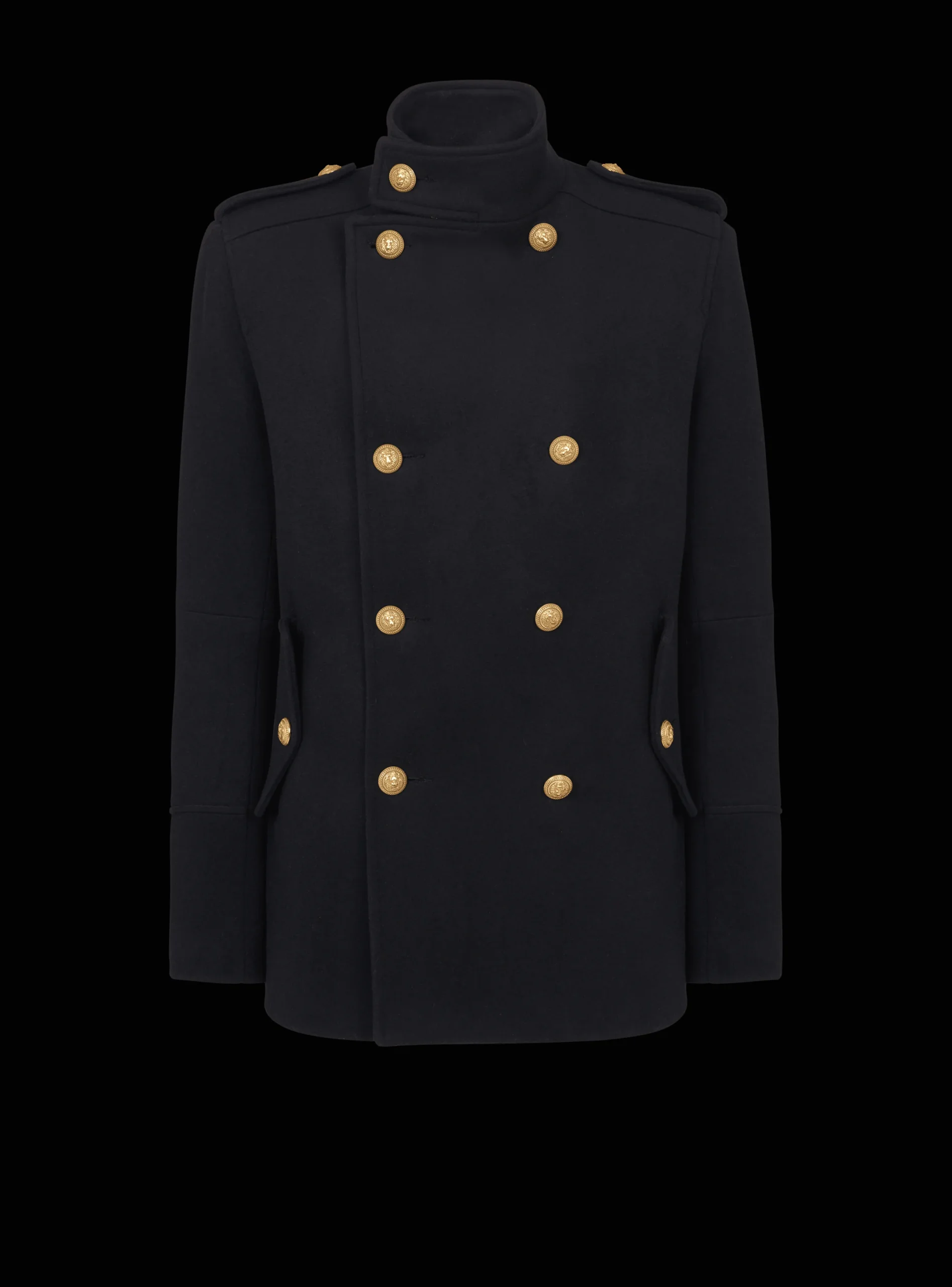 Shop Short Military-style Coat Outerwear
