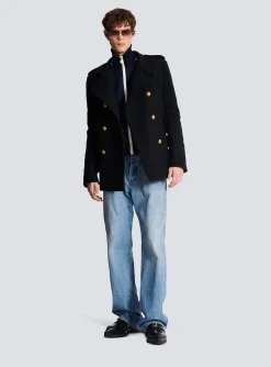 Shop Short Military-style Coat Outerwear