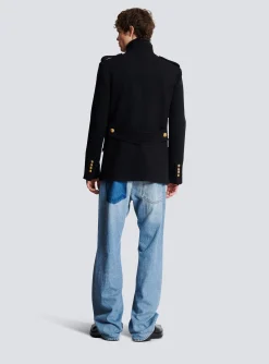 Shop Short Military-style Coat Outerwear