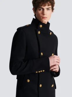 Shop Short Military-style Coat Outerwear