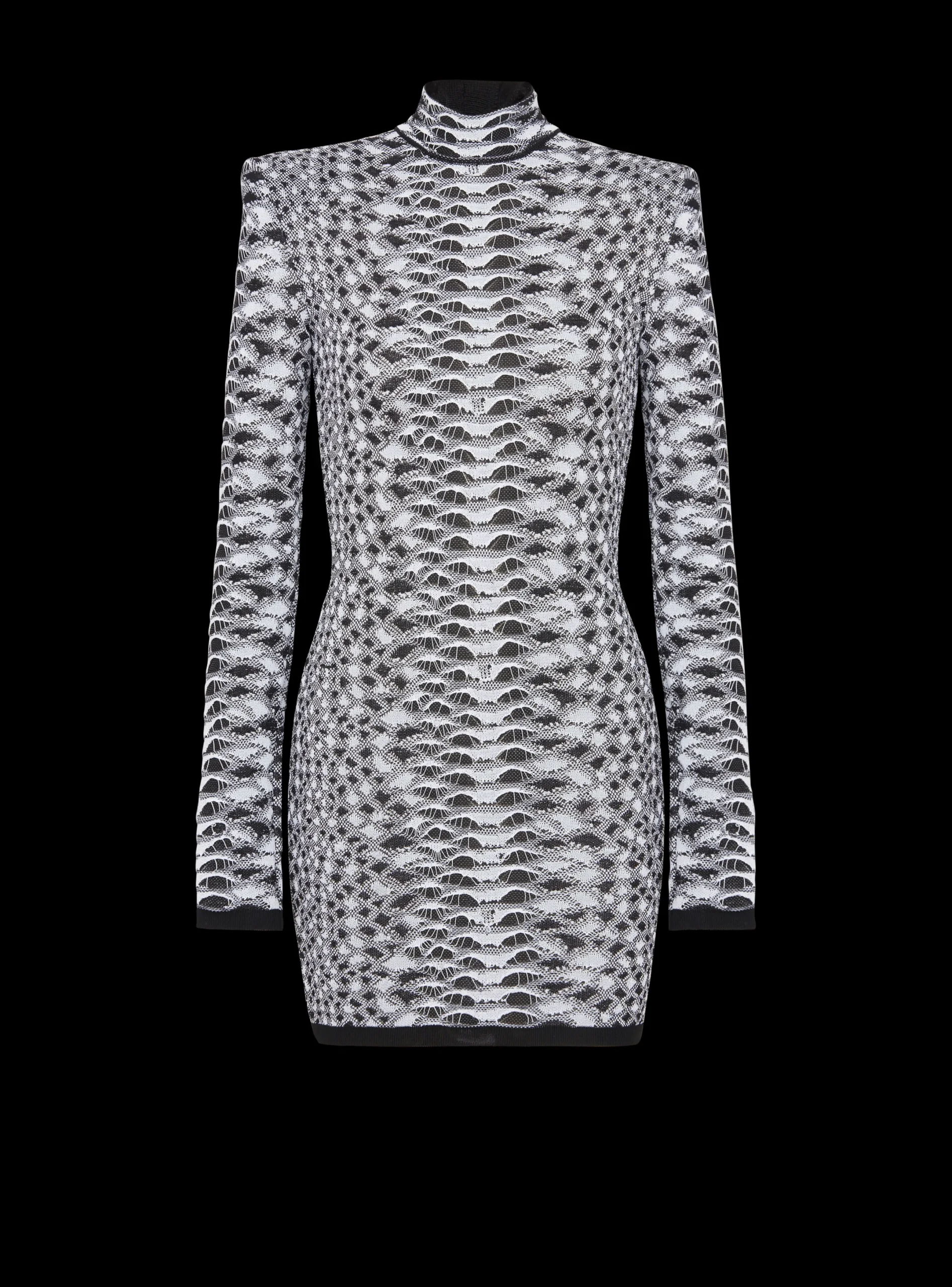 Best Sale Short Snakeskin Textured Knit Dress Women Knitwear|Dresses