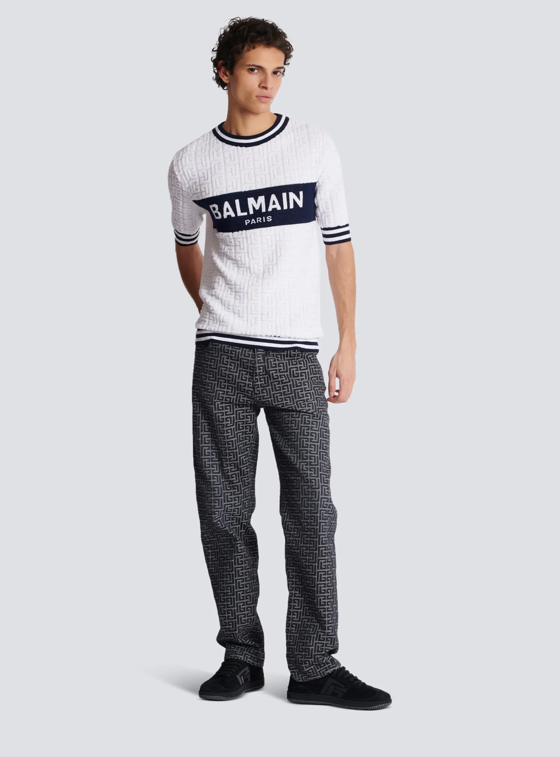 Best Sale Short-sleeved PB Labyrinth Knit T-shirt Knitwear
