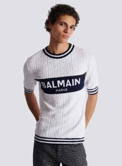 Best Sale Short-sleeved PB Labyrinth Knit T-shirt Knitwear