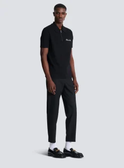Outlet Short-sleeved Polo Shirt With Signature Embroidery Shirts And Polos