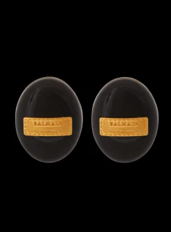 New Signature Grid Brass And Enamel Earrings Women Fashion Jewelry