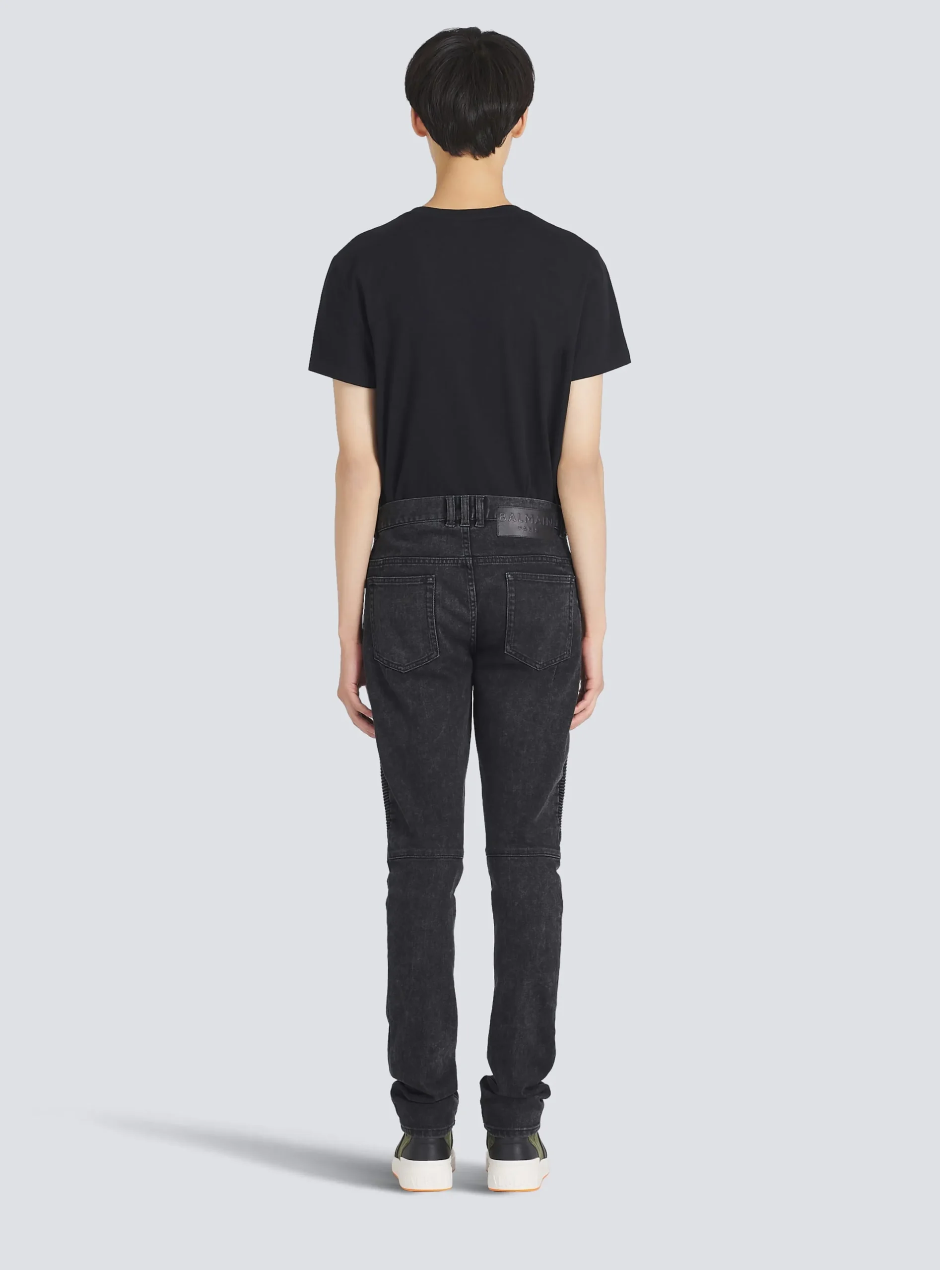 Outlet Slim Cut Cotton Jeans Denim