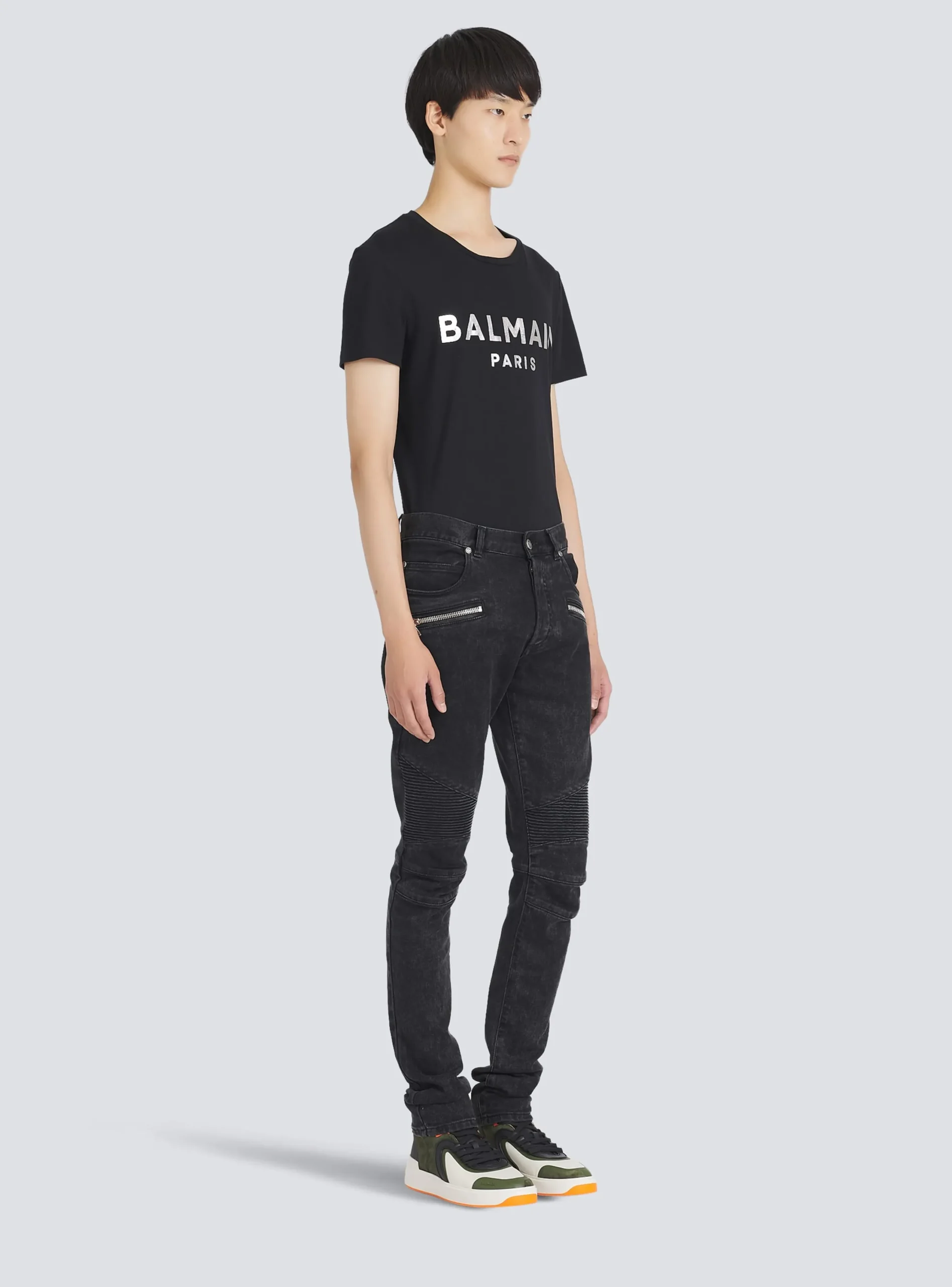 Outlet Slim Cut Cotton Jeans Denim