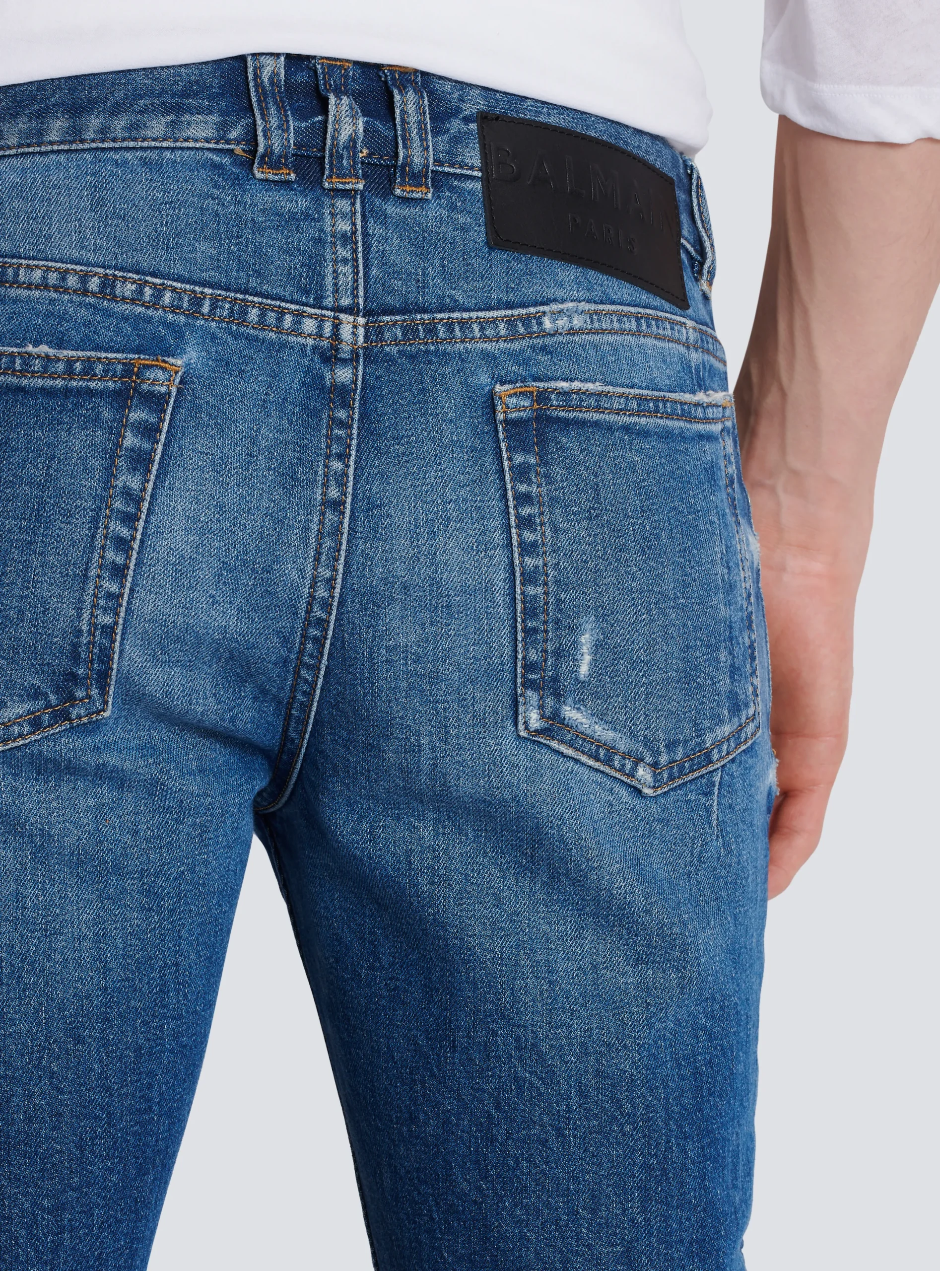 Clearance Slim-fit Cotton Jeans Denim