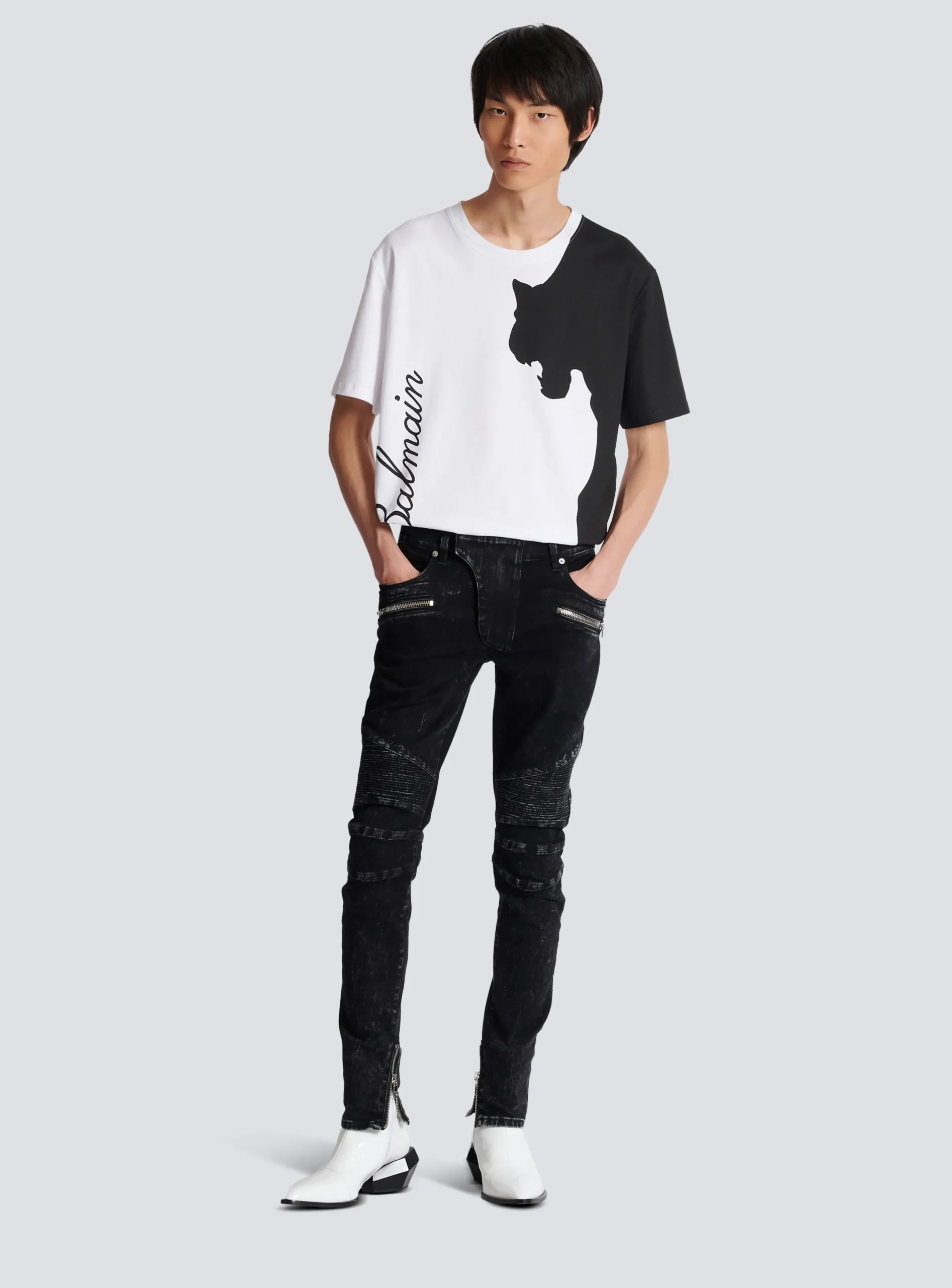 Best Sale Slim-fit Denim Jeans With Ribbed Details Trousers And Shorts|Denim