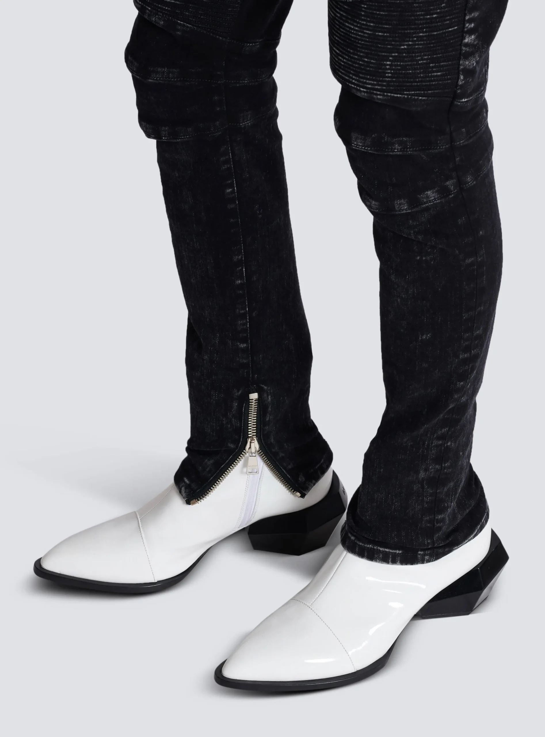 Best Sale Slim-fit Denim Jeans With Ribbed Details Trousers And Shorts|Denim