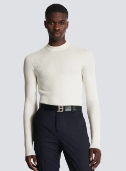 Outlet Smooth Leather B-Belt Belts