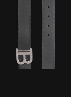 Outlet Smooth Leather B-Belt Belts