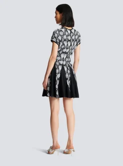 Cheap Snakeskin Jacquard Dress Women Knitwear|Dresses
