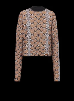 New Snakeskin Knit Jumper Women Knitwear