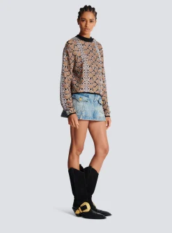 New Snakeskin Knit Jumper Women Knitwear