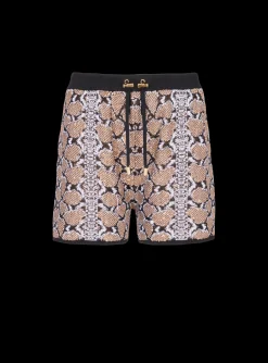 Outlet Snakeskin Knit Shorts Women Trousers And Shorts|Knitwear