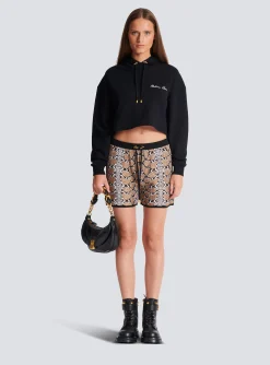 Outlet Snakeskin Knit Shorts Women Trousers And Shorts|Knitwear