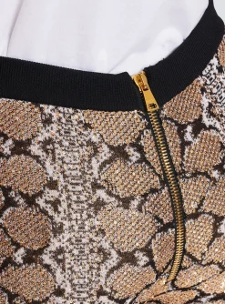 Shop Snakeskin Knit Trousers Women Trousers And Shorts|Knitwear