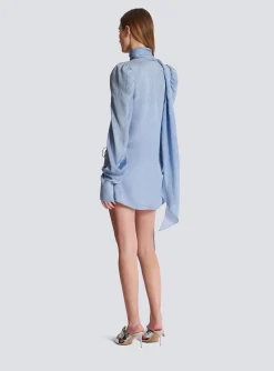 Outlet Snakeskin Silk Tie Dress Women Dresses