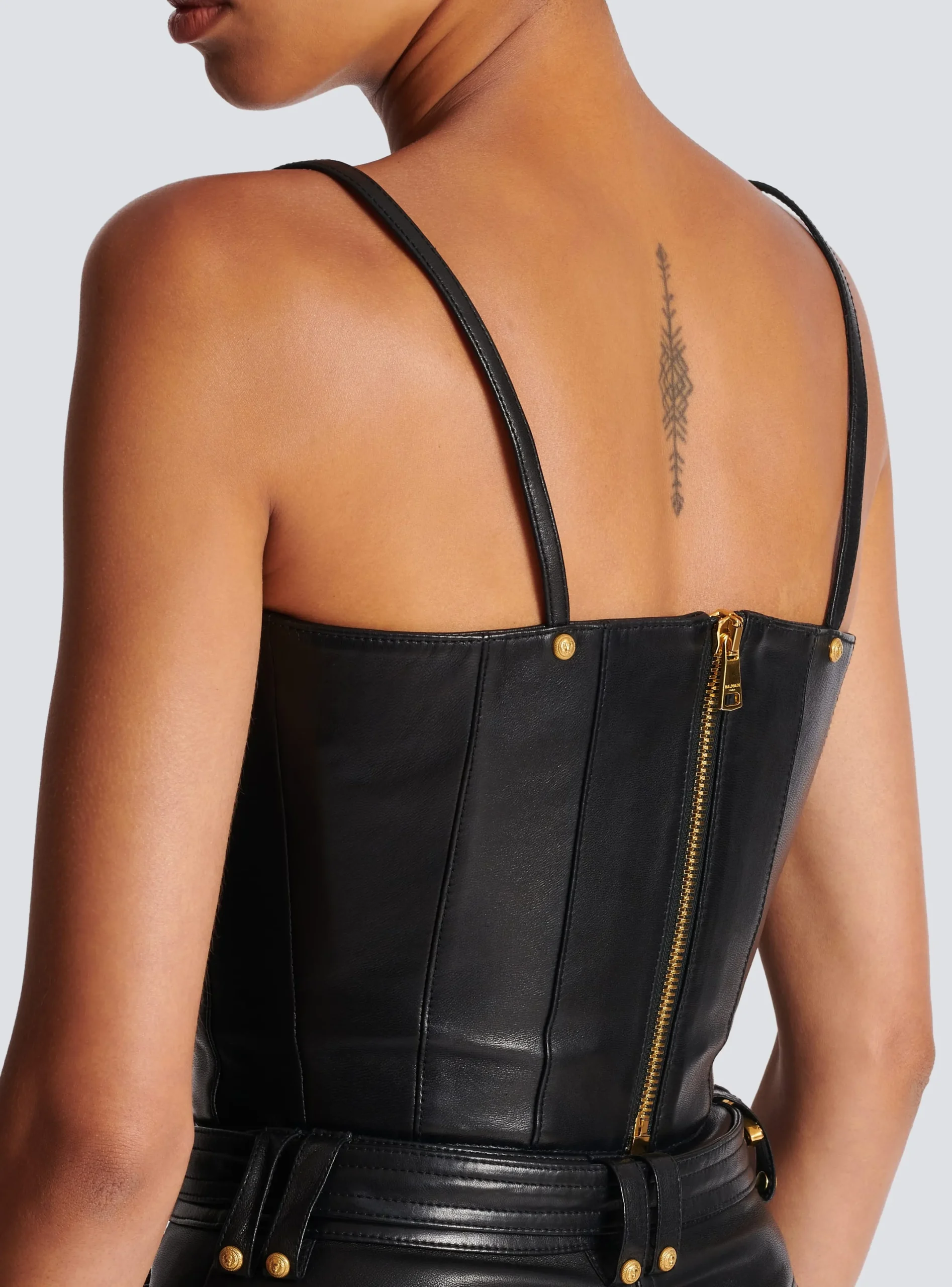 Best Sale Spaghetti Strap Leather Top Women Tops And Shirts
