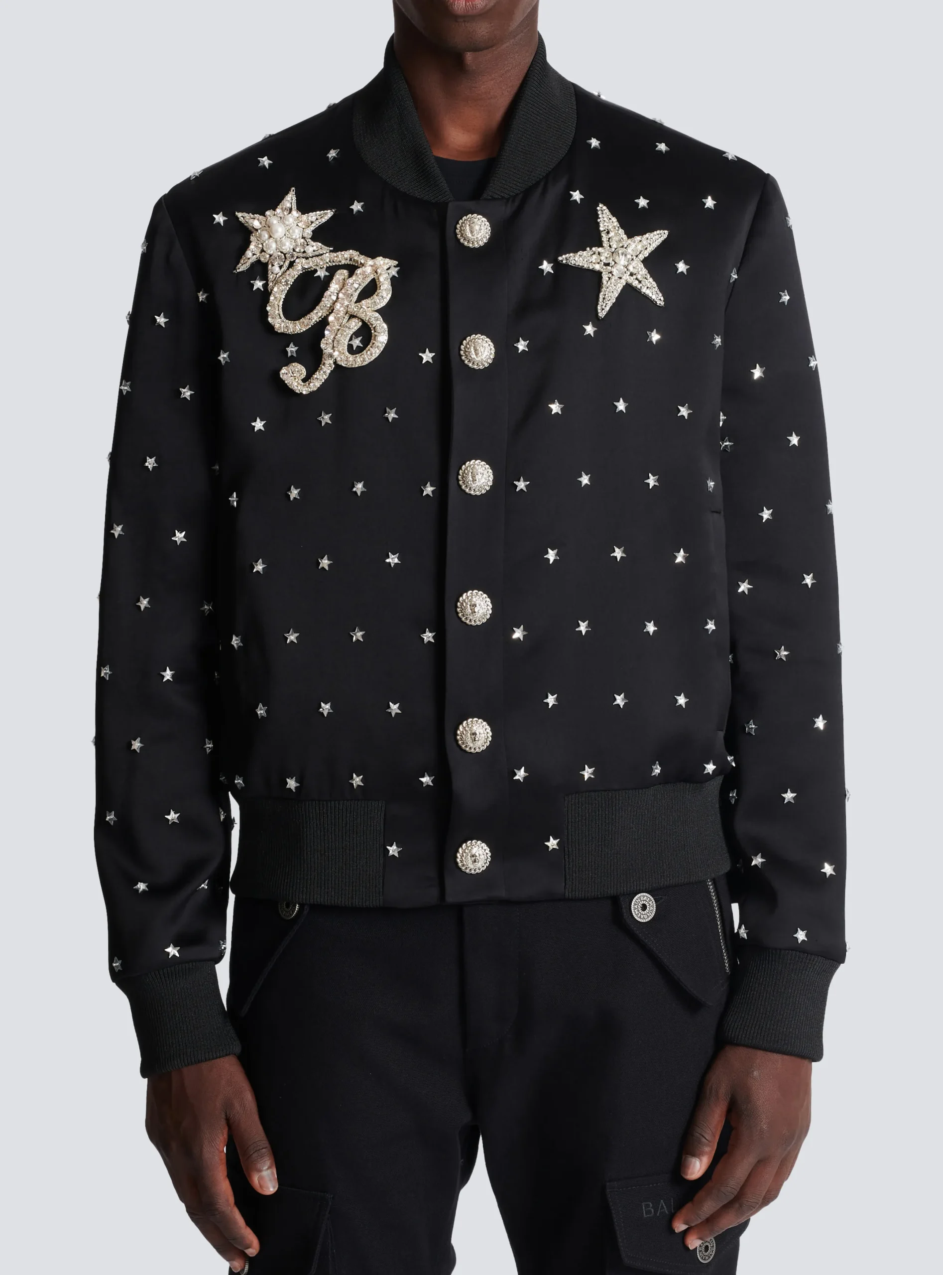 Store Stars Embroidered Bomber Jacket Outerwear